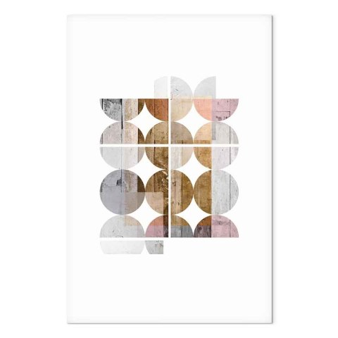 Obraz - Harmonijny kształt (1-częściowy) pionowy 20x30 Na płótnie włoskim