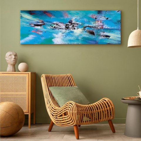 Obraz - Zabawa na śniegu (1-częściowy) wąski 90x30 Standard