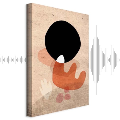 Obraz - Czarny kamień (1-częściowy) pionowy 20x30 Akustyczny