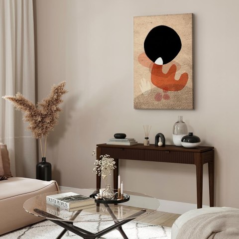 Obraz - Czarny kamień (1-częściowy) pionowy 20x30 Akustyczny