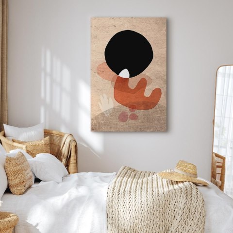 Obraz - Czarny kamień (1-częściowy) pionowy 20x30 Akustyczny