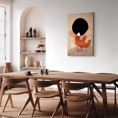 Obraz - Czarny kamień (1-częściowy) pionowy 40x60 Standard