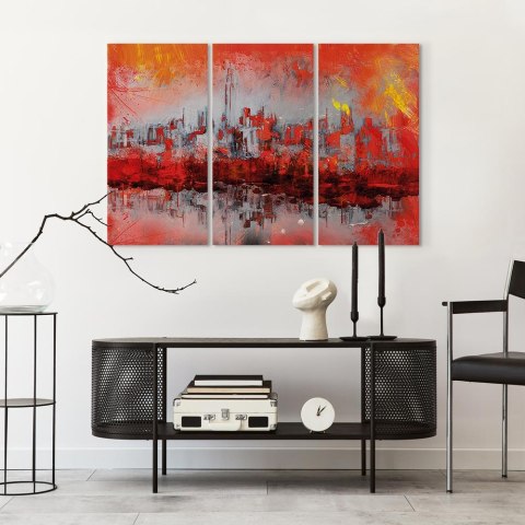 Obraz - Nowojorski zachód słońca (3-częściowy) 60x40 Standard