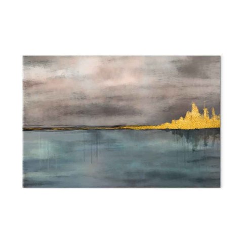 Obraz - Złote miasto (1-częściowy) szeroki 90x60 Standard