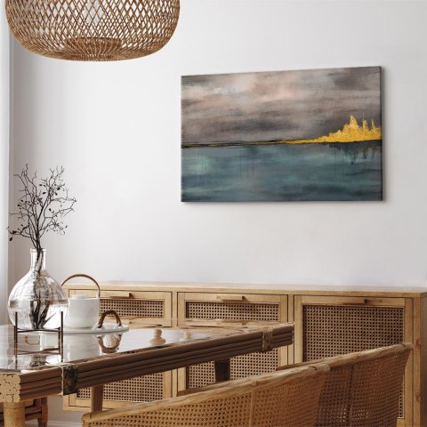 Obraz - Złote miasto (1-częściowy) szeroki 90x60 Standard