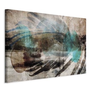 Obraz - Abstrakcyjny pióropusz (1-częściowy) szeroki 120x80 Na płótnie włoskim