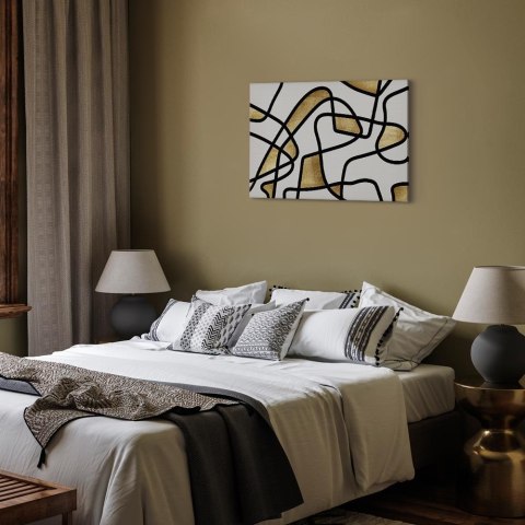 Obraz - Złota spirala (1-częściowy) szeroki 30x20 Standard