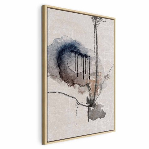 Obraz - Akwarelowe witraże (1-częściowy) pionowy 40x60 W ramie drewnianej naturalnej
