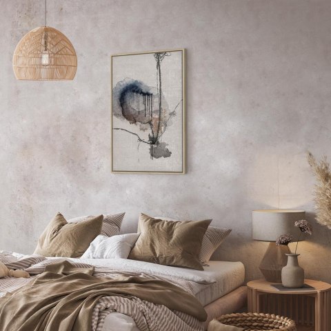 Obraz - Akwarelowe witraże (1-częściowy) pionowy 40x60 W ramie drewnianej naturalnej