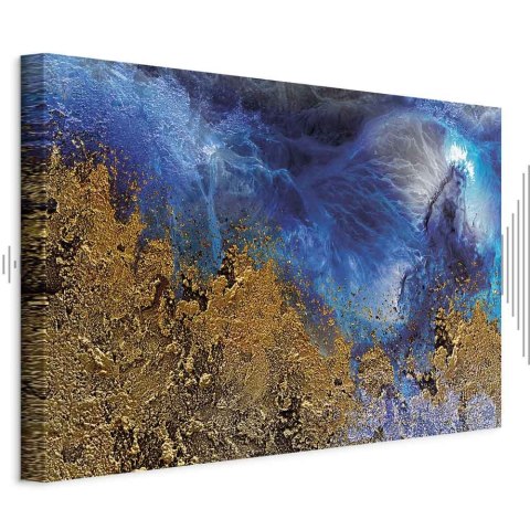 Obraz - Złoto oceanu (1-częściowy) szeroki 30x20 Akustyczny