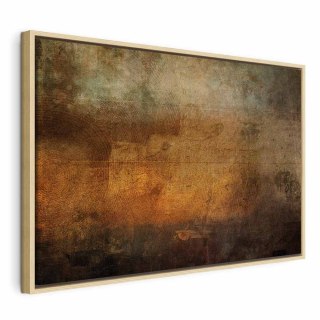 Obraz - Etiuda (1-częściowy) szeroki 120x80 W ramie drewnianej naturalnej
