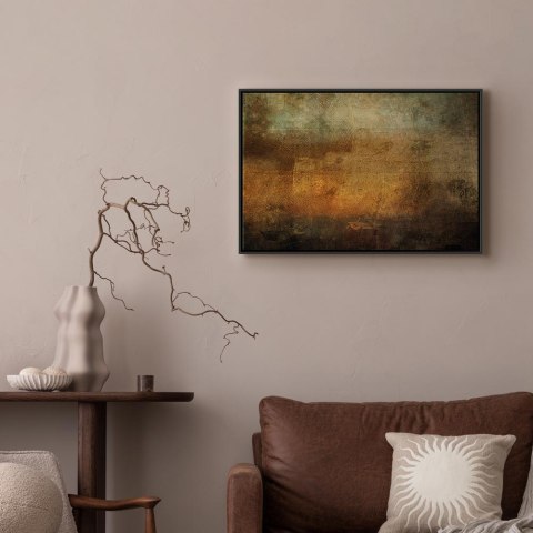 Obraz - Etiuda (1-częściowy) szeroki 60x40 W ramie drewnianej czarnej