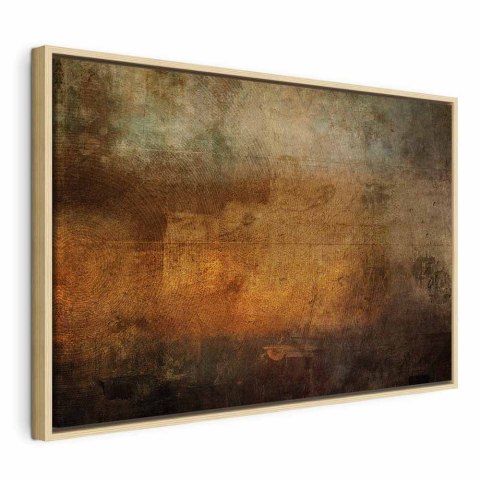 Obraz - Etiuda (1-częściowy) szeroki 90x60 W ramie drewnianej naturalnej