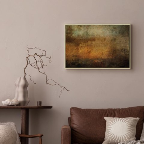 Obraz - Etiuda (1-częściowy) szeroki 90x60 W ramie drewnianej naturalnej