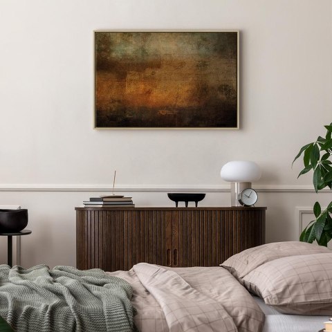 Obraz - Etiuda (1-częściowy) szeroki 90x60 W ramie drewnianej naturalnej