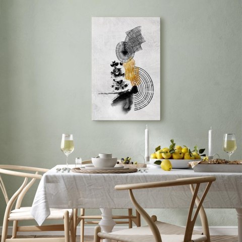 Obraz - Pejzaż ze słońcem (1-częściowy) pionowy 20x30 Akustyczny