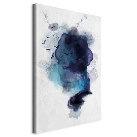 Obraz - Błękitne wspomnienie (1-częściowy) pionowy 40x60 Standard