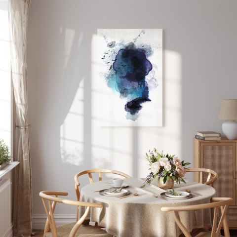 Obraz - Błękitne wspomnienie (1-częściowy) pionowy 40x60 Standard