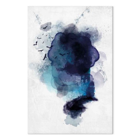Obraz - Błękitne wspomnienie (1-częściowy) pionowy 60x90 Standard