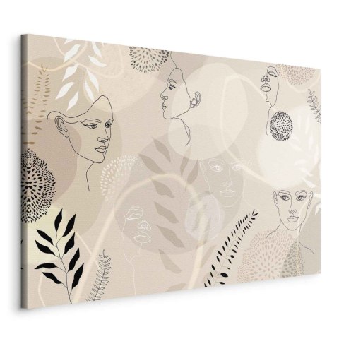 Obraz - Kobieca grafika liniowa 30x20 Standard