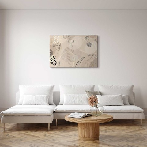Obraz - Kobieca grafika liniowa 30x20 Standard