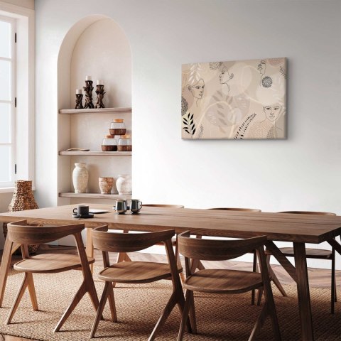 Obraz - Kobieca grafika liniowa 60x40 Standard
