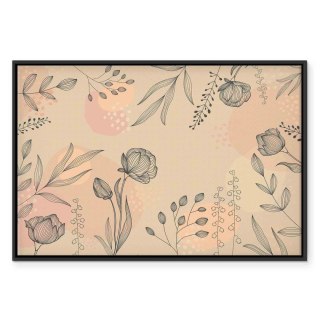 Obraz - Ciepłe kolory natury 120x80 W ramie drewnianej czarnej