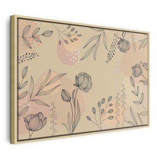 Obraz - Ciepłe kolory natury 90x60 W ramie drewnianej naturalnej