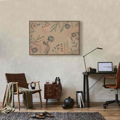 Obraz - Ciepłe kolory natury 90x60 W ramie drewnianej naturalnej