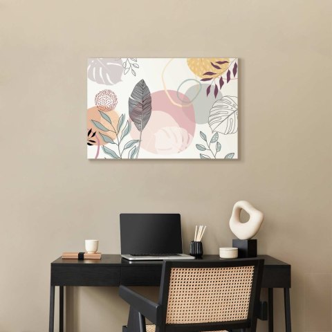 Obraz - Pastelowa grafika liniowa 120x80 Akustyczny