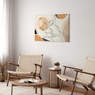 Obraz - Pejzaż z listkiem 120x80 Akustyczny