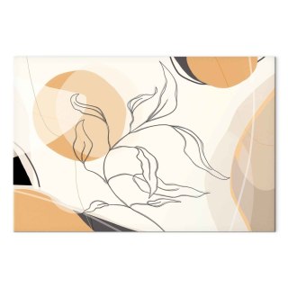 Obraz - Pejzaż z listkiem 60x40 Akustyczny