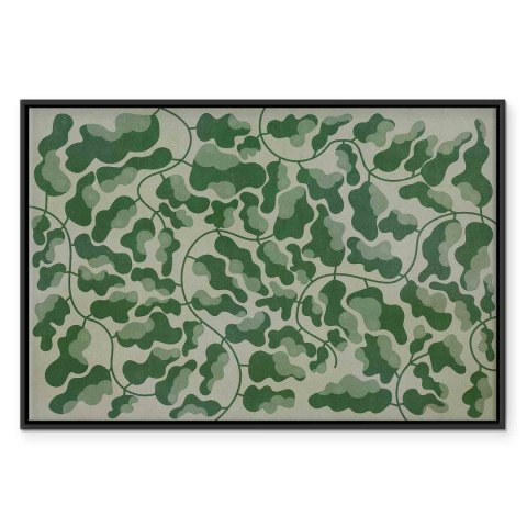 Obraz - Zielony labirynt 120x80 W ramie drewnianej czarnej