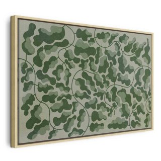 Obraz - Zielony labirynt 90x60 W ramie drewnianej naturalnej