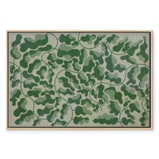 Obraz - Zielony labirynt 90x60 W ramie drewnianej naturalnej