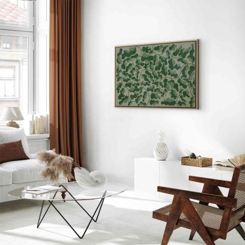 Obraz - Zielony labirynt 90x60 W ramie drewnianej naturalnej