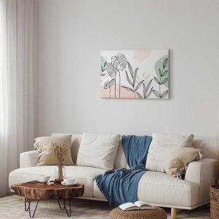Obraz - Line art w pastelach 60x40 Premium Print