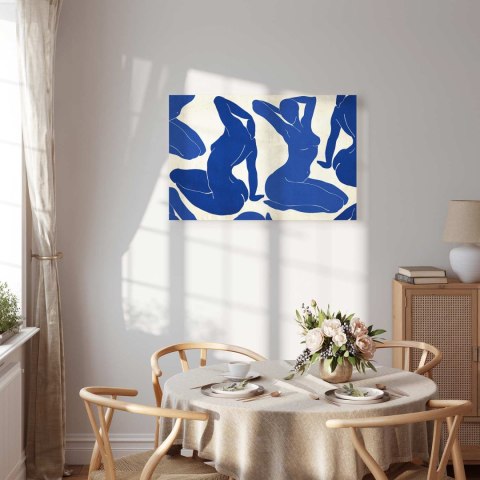 Obraz - Niebieska kobiecość 60x40 Standard