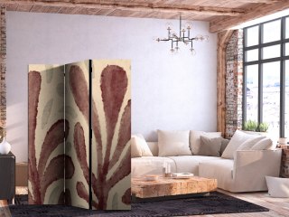 Parawan - Falujące liście - nieregularne roślinne kształty w stylu Matisse'a 135x172 Jednostronny