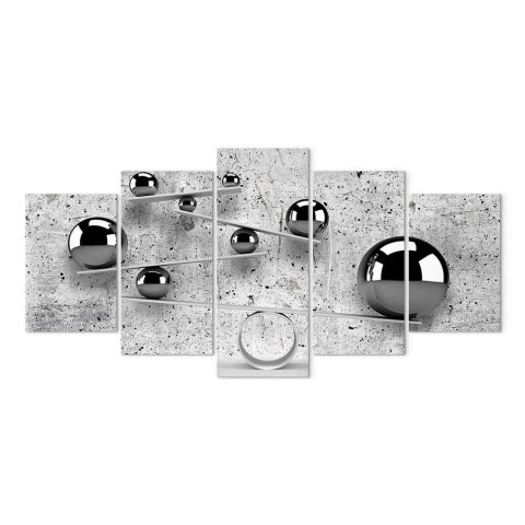 Obraz - Kule i beton (5-częściowy) szeroki 100x50 Standard