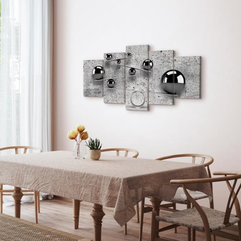 Obraz - Kule i beton (5-częściowy) szeroki 100x50 Standard
