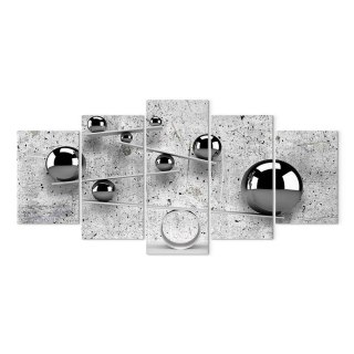 Obraz - Kule i beton (5-częściowy) szeroki 200x100 Premium Print