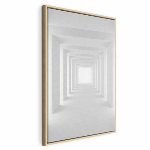 Obraz - Tunel cieni (1-częściowy) pionowy 40x60 W ramie drewnianej naturalnej