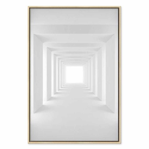 Obraz - Tunel cieni (1-częściowy) pionowy 40x60 W ramie drewnianej naturalnej