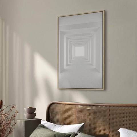 Obraz - Tunel cieni (1-częściowy) pionowy 40x60 W ramie drewnianej naturalnej