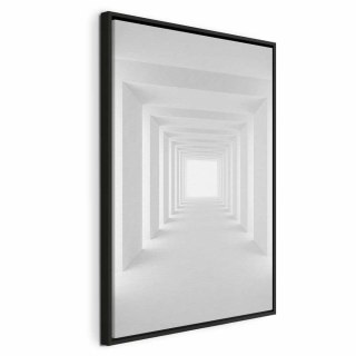 Obraz - Tunel cieni (1-częściowy) pionowy 60x90 W ramie drewnianej czarnej