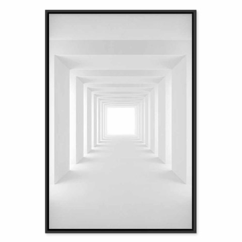 Obraz - Tunel cieni (1-częściowy) pionowy 60x90 W ramie drewnianej czarnej