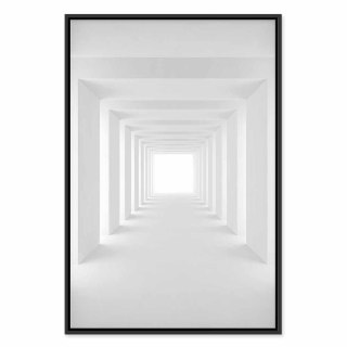 Obraz - Tunel cieni (1-częściowy) pionowy 80x120 W ramie drewnianej czarnej