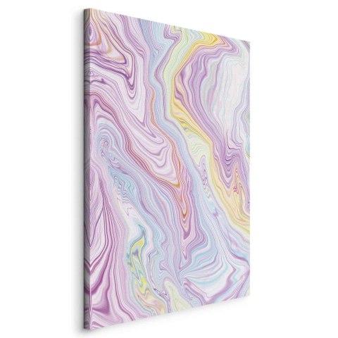 Obraz - Kolorowy Sen - abstrakcyjne kształty w pastelowych barwach 60x90 Standard