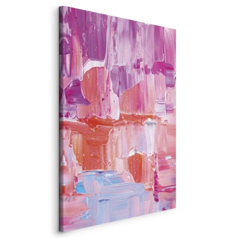 Obraz - Kolorowe Kontrasty - energetyczne przejścia barw w odcieniach różu 40x60 Standard